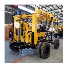 200m High Power Geological Survey Hard Rock Hydraulic Water Well Borehole Diamond Wheeled Core Drilling Rig Machine