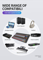 CT16 Mixeur Audio 16 Canaux Professionnel avec Effets, Table de Mixage DJ – Vente en Gros d'Usine