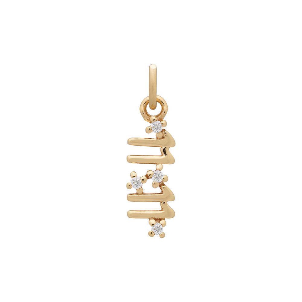 colgante de oro 11:11 8*4mm