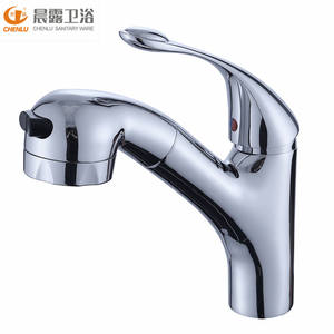 ก๊อกน้ำอ่างล้างหน้าแบบดึงออกได้ Chenlu สีดำ หัวก๊อกเซรามิก สำหรับบ้านและโรงแรม - Product Image 2