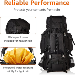 Tactical <b>Backpack</b> for Men Waterproof Hiking Hunting Pack with MOLLE System Adjustable <b>Backpack</b> Survival Compartment - Product Image 6