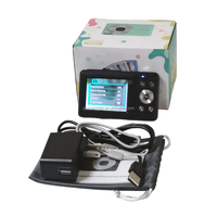 Kamera Digital untuk Siswa, 1080P Max 32GB 700MAh Timing 16x Zoom Digital 2.4 Inci Smile Capture Kompak untuk Siswa