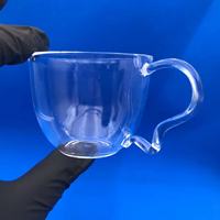 Recipiente de laboratorio de taza de cristal de cuarzo personalizado profesional