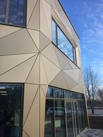 Panneau composite en aluminium Alucobond de conception moderne 1500*3000mm, finition extérieure PVDF, près de chez moi