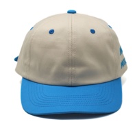 Chapeau de papa en coton à 6 panneaux en gros avec logo brodé personnalisé