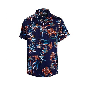 Fabbrica diretta Odm popolare eco-friendly personalizzato Rayon floreale hawaiane ultime camicie modello uomo - Product Image 2