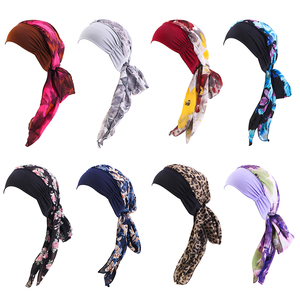 Nouvel Arrivage : Turbans et Foulards Imprimés à Motifs Floraux pour Femmes aux Cheveux Longs – Bonnets <span class=keywords><strong>Chimio</strong></span> et Chapeaux pour Patients Oncologiques - Product Image 4