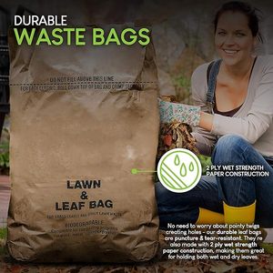 Sacs à déchets de jardin biodégradables personnalisés en gros, gallon <span class=keywords><strong>1</strong></span>-10l, pour les feuilles, les déchets de jardin, les feuilles, le papier, les déchets alimentaires - Product Image 3