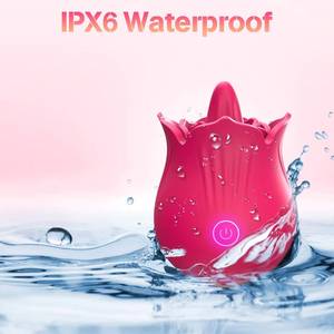 Consolador vibrador para mujeres, Juguetes sexuales, consoladores, pareja, lesbiana, rosa, lamiendo el clítoris con 9 modos estimulantes, pezón vibrador oscilante Cl - Product Image 4