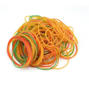 Pure natural durable small transparent colored rubber band for stationery use