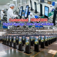 Pantalla LCD Interactiva de 32 43 49 55 Pulgadas para Publicidad, Señalización Interior, Kiosco Digital con Pantalla Táctil/Sin Táctil