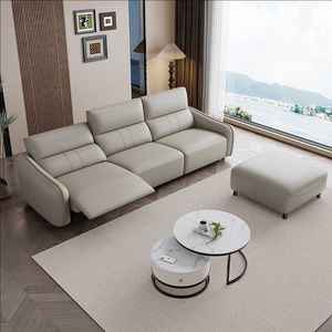 Nouveau fauteuil inclinable électrique charge sans fil automatique réglable pédale cachée cuir tissu salon canapé en 2024 - Product Image 4