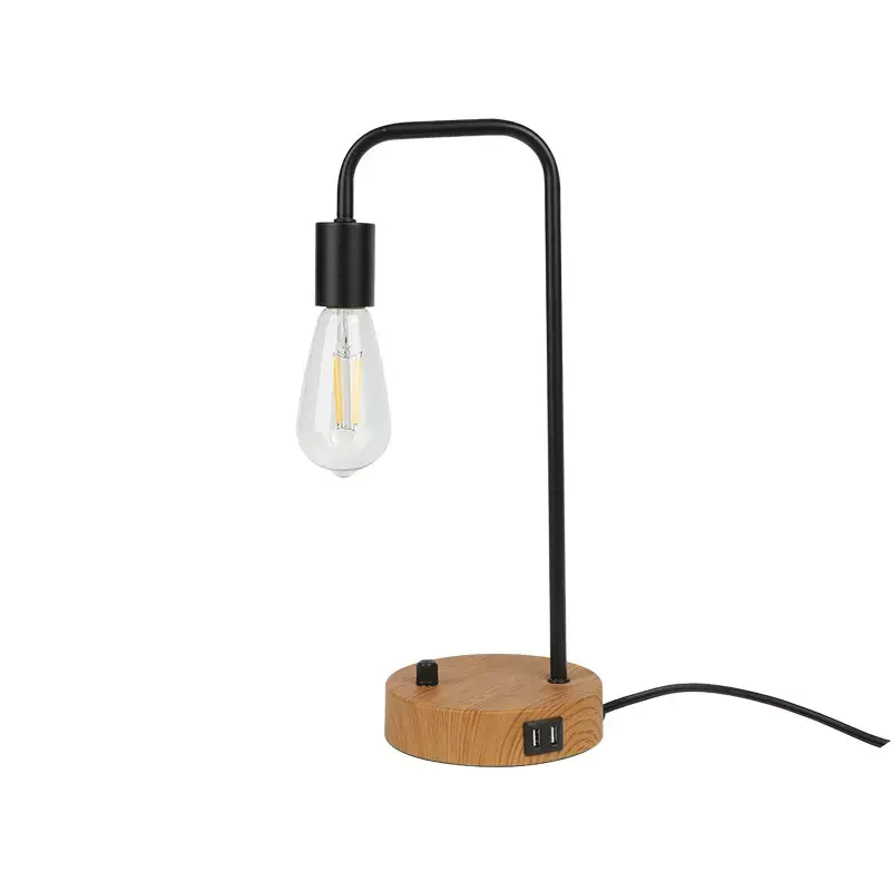 Industrial Table Lamp with USB port