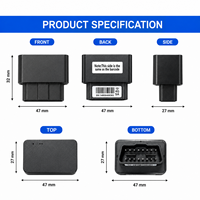 Localizador GPS OBDII GLONASS 2G para Vehículos, Venta al Por Mayor de Fábrica, Conexión Plug and Play, Seguimiento en Tiempo Real para Gestión de Flotas a través de PC