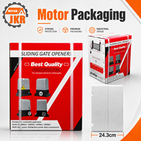 Kit de moteur d'ouverture automatique de portail coulissant et de porte JINKAIRUI 550W 1000kg avec capteur infrarouge, lampe d'avertissement, crémaillère en acier de 4 m