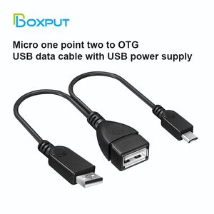 BOXPUT 2 en 1 <span class=keywords><strong>Cable</strong></span> corto USB <span class=keywords><strong>OTG</strong></span> Host Power Splitter Y Micro USB macho a USB macho hembra adaptador <span class=keywords><strong>Cable</strong></span> de alta velocidad USB2.0 - Product Image 4