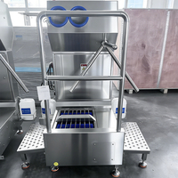 Machine à laver les bottes en acier inoxydable 304, nettoyeur de bottes automatique désinfectant pour l'atelier de production alimentaire et de boissons