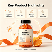 Gummies de vitamines en gros OEM, 60 unités, supplément de nutriments B1 et B12 en vrac, marque privée pour la distribution