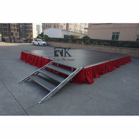 Staging portable pour la plate-forme de scène en aluminium de scène de treillis de sécurité extérieure