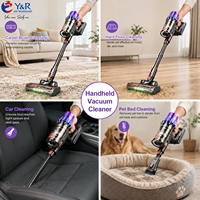 Aspirateur balai sans fil à forte aspiration, moteur sans balais 650W, bac à poussière 1,2L, aspirateur à main sans fil