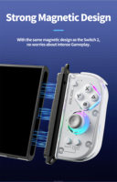 Adaptador AOLION para Controles Joy-Con de Switch, Convertidor Magnético Recargable para Usar con la Consola Switch 2