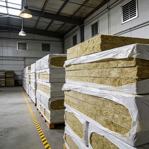 Panneau de laine de roche haute densité pour l'absorption acoustique et l'<span class=keywords><strong>isolation</strong></span> thermique des ateliers industriels - Product Image 5