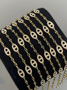 ซินฟลาย ลักชัวรี โฮลเซล แฟชั่น ฮิปฮอป AU750 ทองคำขาว 18k เพชรธรรมชาติ 0.35 กะรัต สร้อยข้อมือรูปจมูกหมู - Product Image 5