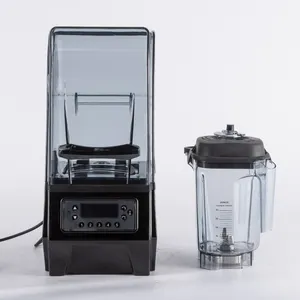 Ice Blender Machine 1500W Professional Ice Crushing Sound Proof Silent Blender Enclosure