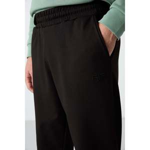 Pantalon de jogging Tommylife pour homme, coupe confortable, taille élastique, décontracté, respirant, noir - Product Image 5