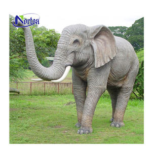 ガーデンパーク屋外装飾大型樹脂動物像グラスファイバー象彫刻 - Product Image 1