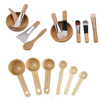 Cuillère doseuse à café de 5 ml, 10 ml, 15 ml, 20 ml et 30 ml, cuillères à poudre, mini cuillère en bambou écologique