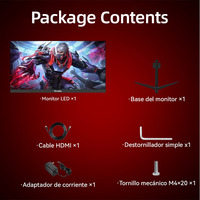 Monitor LCD de Escritorio para Juegos y Negocios de Alta Definición de 24 Pulgadas IPS 240Hz con Tiempo de Respuesta de 1ms, 2K/4K, 120% SRGB, Amplio Ángulo de Visión y Sin Bordes