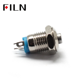 Interruptor de botón pulsador de Metal FILN de 8mm, interruptor de botón pulsador momentáneo Ce IP65 Smok Novo 4, Mini interruptor de aire, botón pulsador de 12V, <span class=keywords><strong>3V</strong></span>, 380V, 3A - Product Image 4