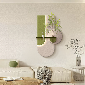 <span class=keywords><strong>Peinture</strong></span> décorative LED lumineuse style crème, art tridimensionnel en grès sablé à la main pour la décoration intérieure - Product Image 3