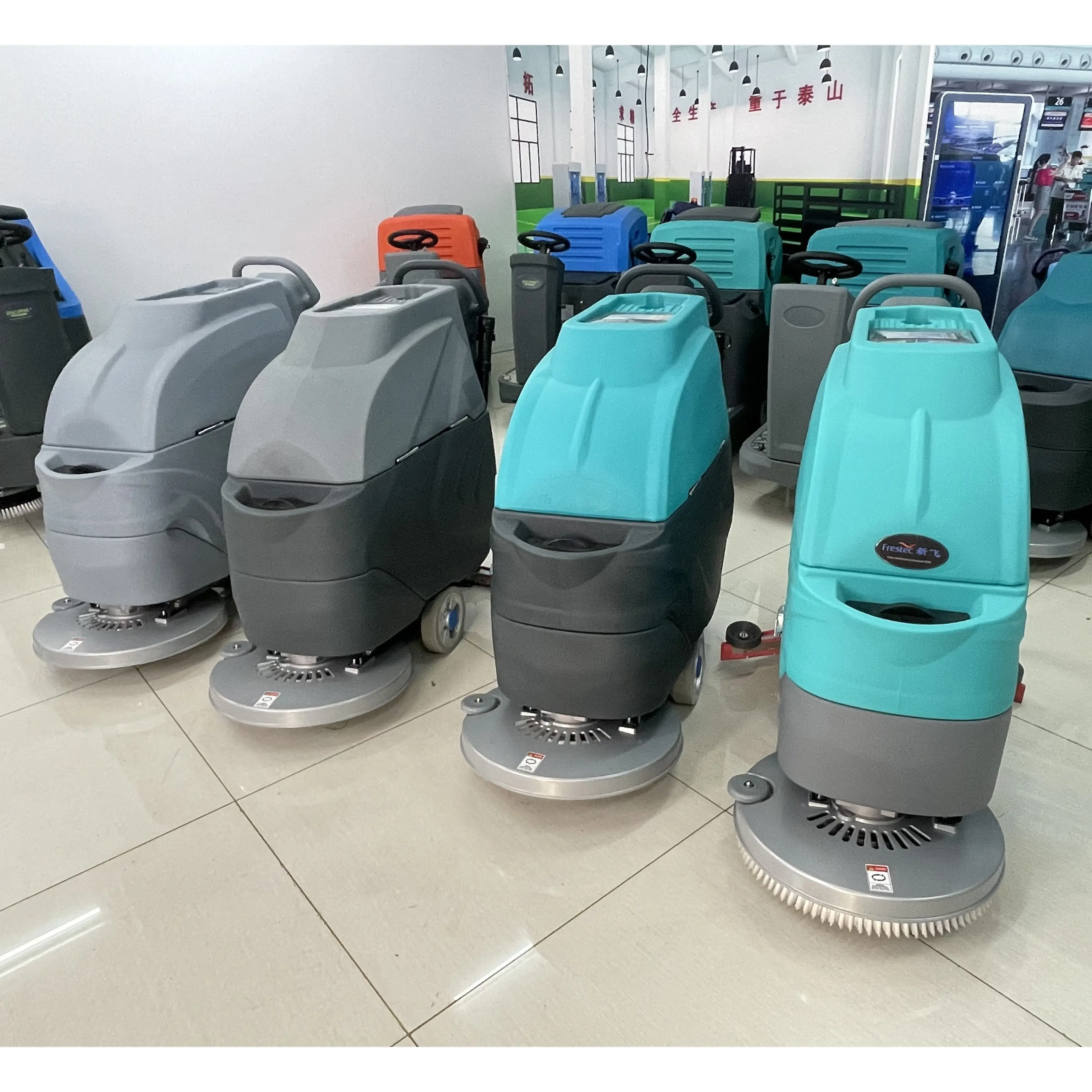 Gaoge equipamento de limpeza industrial a1, caminhada sem fio atrás dos purificadores de chão automático, robôs esfregantes para o centro de compras