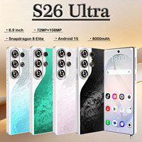 Teléfono Celular Profesional S26 Ultra Desbloqueado, Doble SIM, Android 15, Red Global para Mayoristas de Fabricantes de Móviles