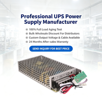 Alimentation à découpage SC-180 180W avec fonction UPS, sortie CC 12V 24V, chargeur de batterie, source d'alimentation ininterrompue pour la sécurité et la vidéosurveillance