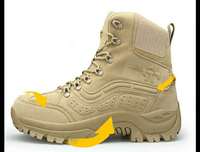 Bottes tactiques Shero High Top Desert Bottes respirantes résistantes à l'usure Bottes antidérapantes imperméables Bottes de combat terrestre grande taille