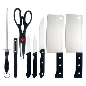 Juego de <span class=keywords><strong>Cuchillos</strong></span> de Cocina Hechos a Mano de Acero Inoxidable 3CR13 de 8 Piezas con Cuchillo de Sushi, Multifuncional, en Stock, Precio de Fábrica Económico - Product Image 4