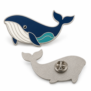Collection d'animaux (Renard, Hibou, Baleine, Crabe, Étoile de mer) – Vente en gros, Logo personnalisé, OEM, ODM, Fabricant de cadeaux, Pins de revers en émail souple personnalisés - Product Image 3
