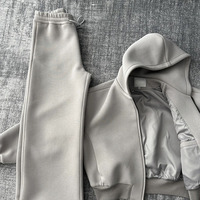 Sweat à capuche zippé oversize pour homme avec logo personnalisé, en tissu Air Layer de haute qualité, style décontracté et coupe courte