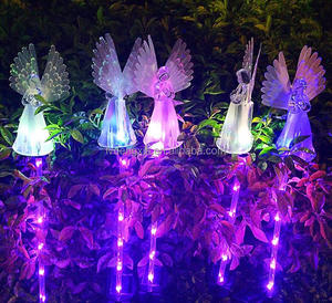 Luces <span class=keywords><strong>Solares</strong></span> de Ángeles <span class=keywords><strong>para</strong></span> Exteriores, Luces Decorativas de Jardín con Energía Solar que Cambian de Color, <span class=keywords><strong>para</strong></span> Césped, Camino, Tumba, <span class=keywords><strong>Cementerio</strong></span> - Product Image 5