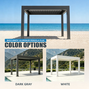 Pérgola Ecológica para Exteriores, de Aluminio, Motorizada, Bioclimática, Resistente al Viento, Diseño para Patio y <span class=keywords><strong>Terraza</strong></span>, Protección Solar, Directo de Fábrica - Product Image 3