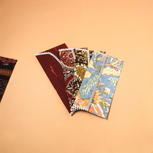 Eco-Friendly Handmade Fabric Envelope Set of 5 Assorted Decorative Cloth Covers for Wedding Shagun Gifts and Festive Use - Product Image 2