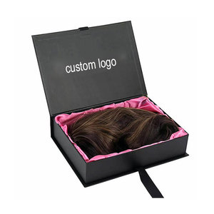 Custom Luxury Hair Extension Packaging Boxes Custom Wig Box Folding Magnetic Box