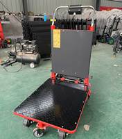 Chariot élévateur électrique à chenilles pliable, alimenté par batterie, pour manutention de marchandises, prix usine