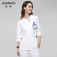 Vêtements d'hôpital de créateur Vente en gros Vêtements de travail pour médecins et infirmières Manteaux de laboratoire tissés pour le personnel