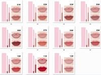 Paquet rose 2 en 1 Lipliner et rouge à lèvres liquide mat Logo privé