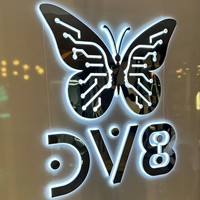 Lettres de logo LED personnalisées OEM avec éclairage rétroéclairé, bandes LED et finition en acier inoxydable pour la signalisation des chaînes de magasins