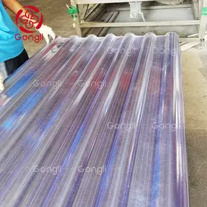 Op Maat Gemaakte Fabriek Bouw Pvc Goten Stalen Dakplaten Glasvezel Frp Transparant Dak